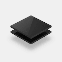 Placas de metacrilato negro